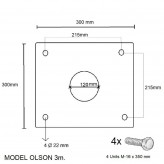 Olson Mastarm 3 Meter