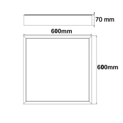 Kit de Superficie para Panel de 60x60 - Altura 68mm