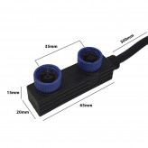 Cable Conector Estanco M15 de 30Cm - 3*0.75