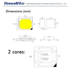 50W Integrated-LED Tri-Proof Light Philips Driver COREPLUS - CCT - 150cm