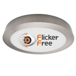 Plafón LED Circular Superficie Acero Inox 20W - CCT