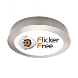 Plafón LED Circular Superficie Acero Inox 15W - CCT