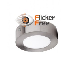 Plafón LED 8W - Circular Acero Inox - CCT - OSRAM CHIP DURIS E 2835