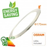 LED Einbauleuchte Rund 15W Silber Rahmen - CCT- OSRAM CHIP DURIS E 2835