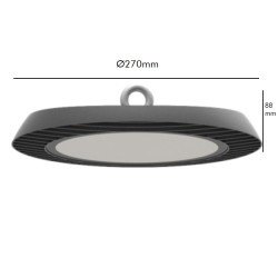 Campânula LED Industrial ENDURANCE 100W UFO OSRAM CHIP DURIS E 2835