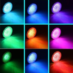 Lâmpada LED 45W PAR56 para piscinas - G53 - RGB