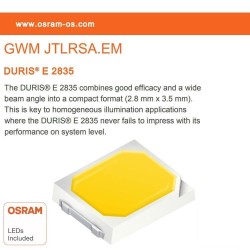 Square LED celling light surface 20W 120º - OSRAM Chip