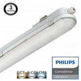 Regua Estanca LED Integrado 20W Philips Driver COREPLUS - CCT - 60cm