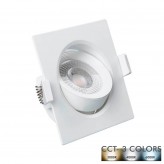 Empotrable LED 7W Cuadrado Blanco - OSRAM CHIP  - CCT