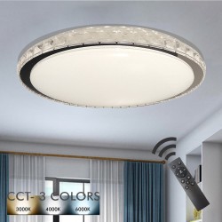 Buy 35W Black LED Ceiling Lamp HELSINKI - Dimmable Lamp + Controller