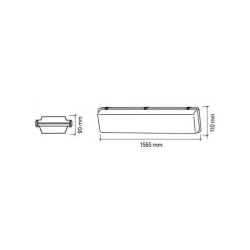 COMPRAR  Armadura Estanque Duplo Tubo Led IP65 150 cm