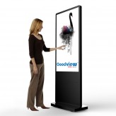 Totem  Affiche publicitaire interactive tactile Full HD LCD 55 pouces Goodview - utilisation 24 h.