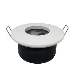 Comprar Aro Circular Dicroico Orientável GU10 MR16 - Alumínio - Ø80mm