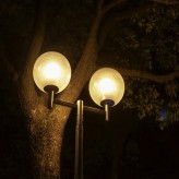 Globe Streetlamp for E27 LED Lamp