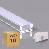 Profile  2 Meters - U - Aluminum - for LED