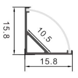 Aluminum profile Angular -2m