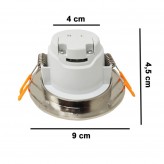 5W LED Downlight 5W - Nickel - IP65- Wet areas