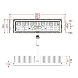 50W LED Streetlight Wanda - 4 Meters