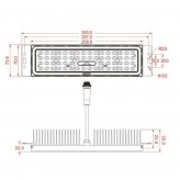 LED Straßenleuchte 50W  Wanda - 4 Meter