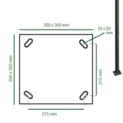 50W LED Streetlight RUTH - 4 meters - 6 meters