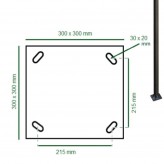 50W LED Streetlight RUTH - 4 meters - 6 meters