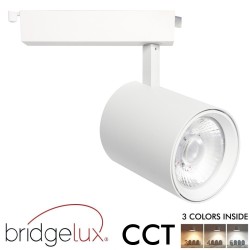 Foco LED 30W KATTEGAT Blanco Carril Monofásico CRI +90 CCT