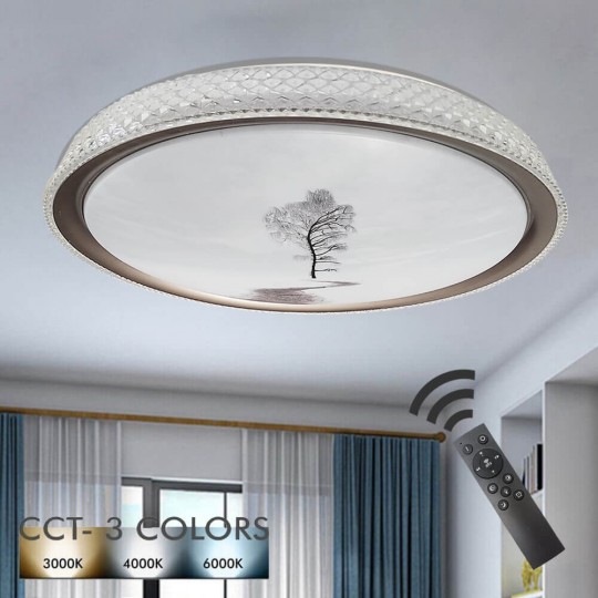 36W LED Ceiling Light RAUMA - Dimmable - CCT + Remote Control