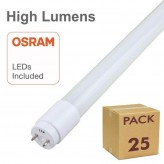 Tubo LED 13W Vidro 90cm 300º - ALTA LUZ - OSRAM CHIP