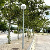 Globe Straßenlaterne gegen Lichtverschmutzung für E27 LED Lampe E27 - 40W -50W