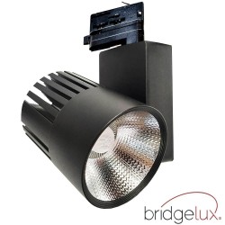 Buy LED Tracklight 40W GRAZ BRIDGELUX Chip black 3-PHASE rails  - 100º