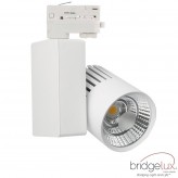 3-PHASE LED Tracklight 40W GRAZ White -BRIDGELUX Chip - CRI +90