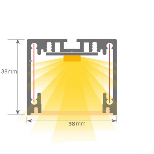 Linearlampe Pendelleuchte - MÜNCHEN MINI - 0,5 m - 1 m - 1,5 m - 2 m - IP65