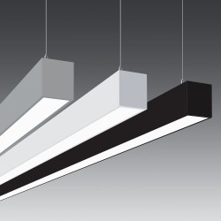 Lâmpada linear Pendente - MUNICH MINI - 0,5m - 1m - 1,5m - 2m - IP65