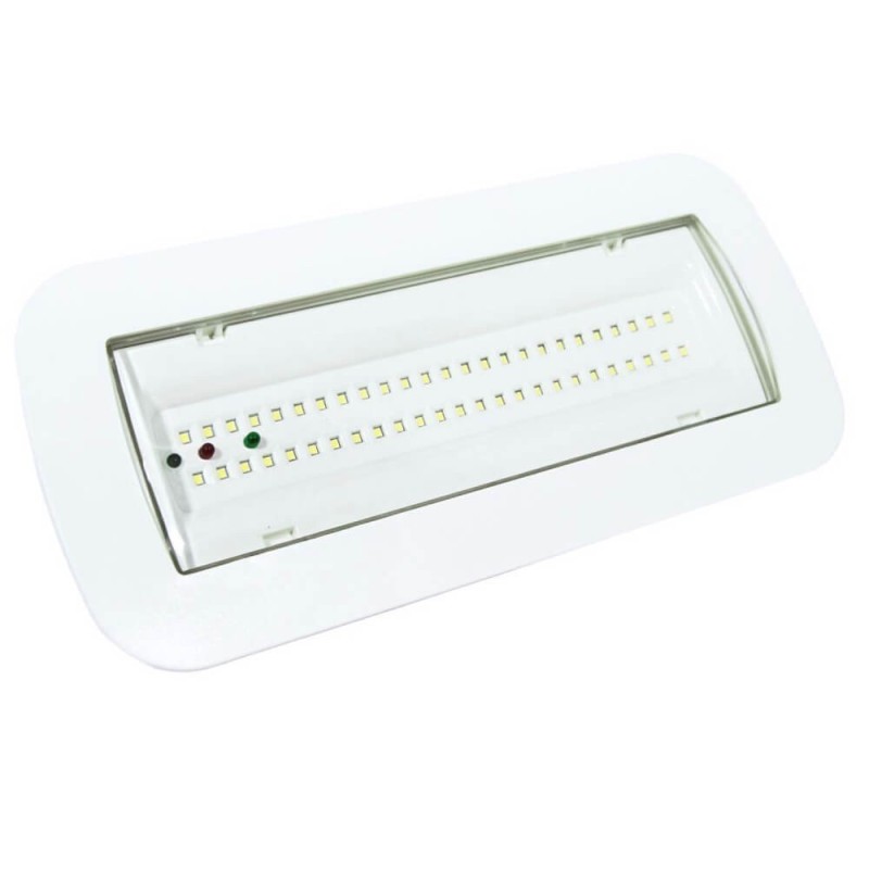 LED Emergency Light 4W + Ceiling Kit + Permanent Light Option - IP6...