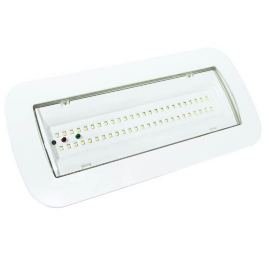 Éclairage de secours  4W LED + Kit Intégré + Option Lumière Permanente - IP65
