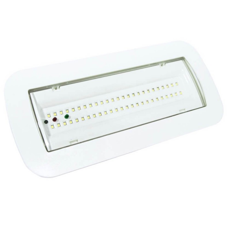 Éclairage de secours  4W LED + Kit Intégré + Option Lumière Permanente - IP65