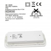 4W LED Notlicht Decke + Option + Kit Dauerlicht - IP65