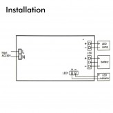 4W LED Notlicht Decke + Option + Kit Dauerlicht - IP65