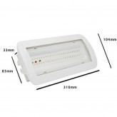 4W LED Notlicht Decke + Option + Kit Dauerlicht - IP65