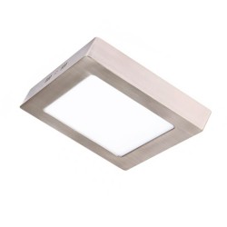 Plafón LED 15W - Cuadrado Acero Inox - CCT - OSRAM CHIP DURIS E 2835