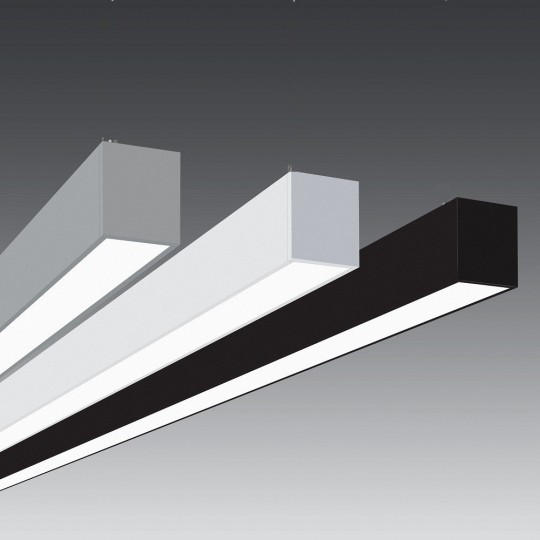 Régua linear LED - MUNIQUE MINI PRATA - 0,5m - 1m - 1,5m - 2m - IP54