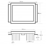 Module Optique de Luminaire de Rue LED 40W  Bridgelux