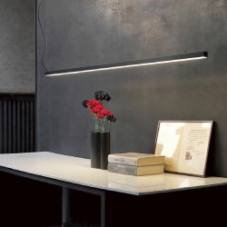 Linear Lamp Pendant - MUNICH MINI BLACK - 0.5m - 1m - 1.5m - 2m - IP54