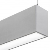 Lâmpada linear Pendente - MUNIQUE PRATA - 0,5m - 1m - 1,5m - 2m - IP20