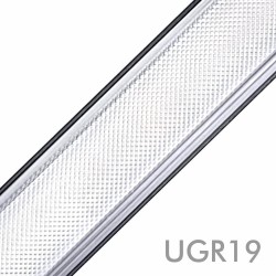 Régua linear LED - MUNIQUE MINI PRETO - 0,5m - 1m - 1,5m - 2m - IP54