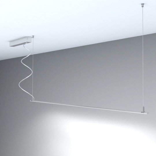 Lampe linéaire Suspension - MILANO SLIM ARGENT - 0,5m - 1m - 1,5m - 2m - IP20