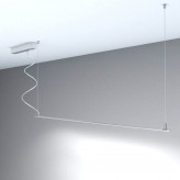 Lampe linéaire Suspension - MILANO SLIM ARGENT - 0,5m - 1m - 1,5m - 2m - IP20