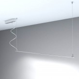 Linear Lamp Pendant - MILANO SLIM SILVER - 0.5m - 1m - 1.5m - 2m - IP20