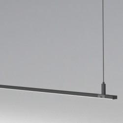 Linear Lamp Pendant - MILANO SLIM BLACK - 0.5m - 1m - 1.5m - 2m - IP54