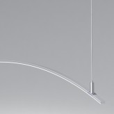 Lâmpada linear Pendente - MILANO SLIM PRATA CURVES - 0,5m - 1m - 1,5m - 2m - IP20